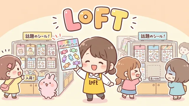 ボンボンドロップシールはロフトで買える|税込550円、売り場は文具・手帳コーナー