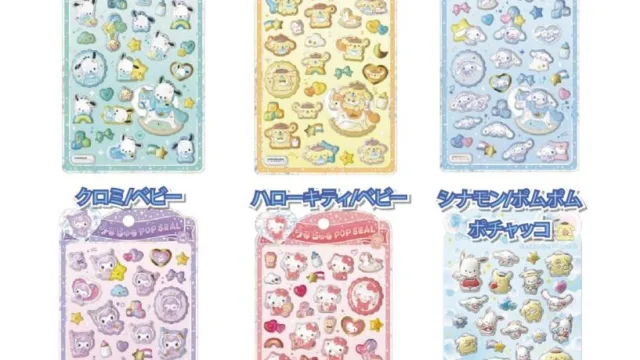 サンリオ うるちゅるポップシール5種セットの抽選＠パーティリコ LECT広島店｜2,860円・3/2締切でした