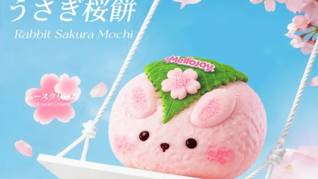 メロジョイ うさぎ桜餅【Z071-9】｜2,599円・桜の季節に登場したスクイーズ