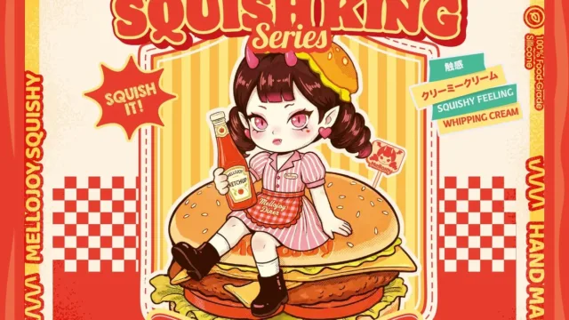 メロジョイ キングオブバーガースクィーズ【A028】｜2,899円・ハンバーガーの断面を立体化