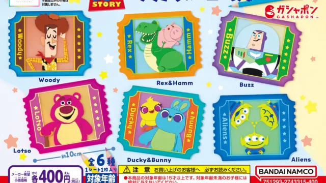 【フラットガシャポン】「TOY STORY クリアラバーコースター」が8月に再販|400円・全6種