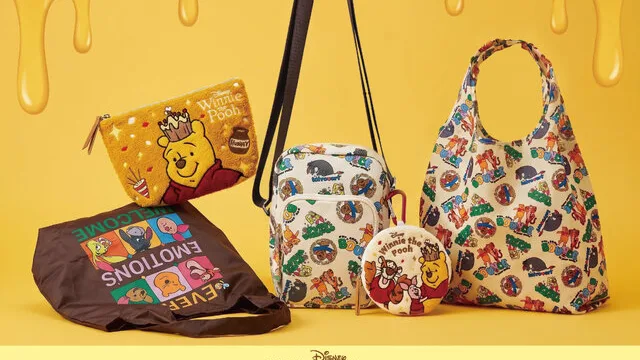 「くまのプーさん」の総柄バッグやポーチが9月下旬に登場!2,090円から
