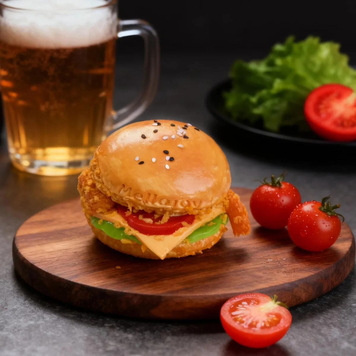 メロジョイ フライドチキンバーガー