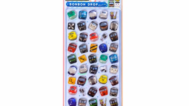 ボンボンドロップシール「JR6社から大集合」全45種の台紙