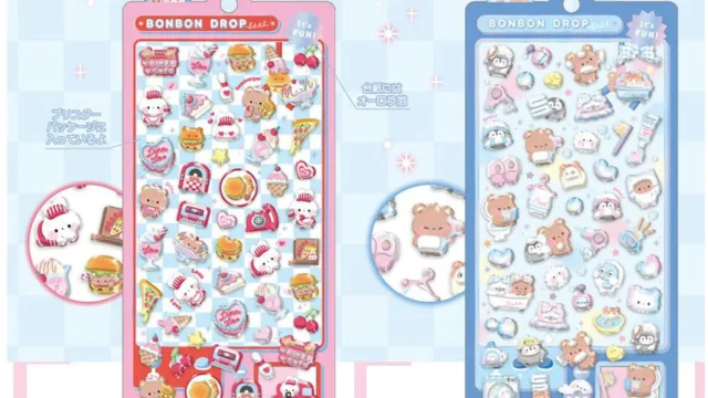 ボンボンドロップシール 新柄6種