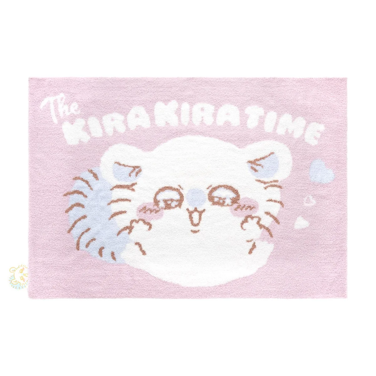 モモンガのあったかもこもこブランケット。ピンク地にThe KIRAKIRATINE