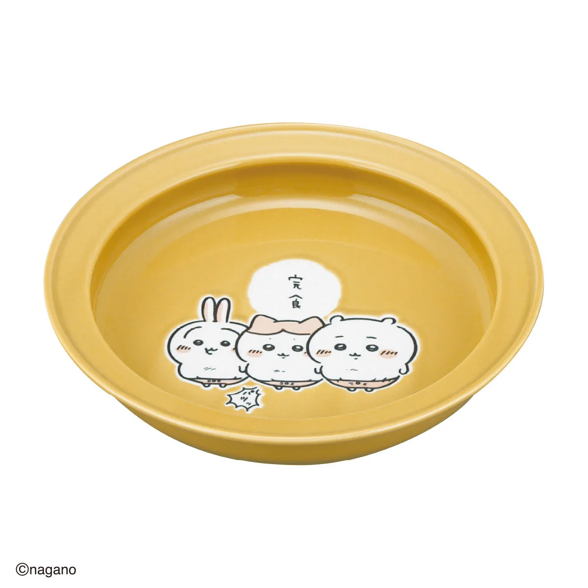 完食の皿を斜めから