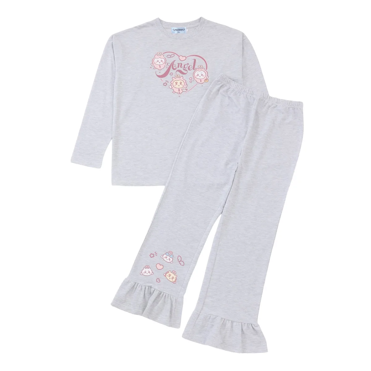 ANGEL モクグレーのセットアップ。トップスとパンツ