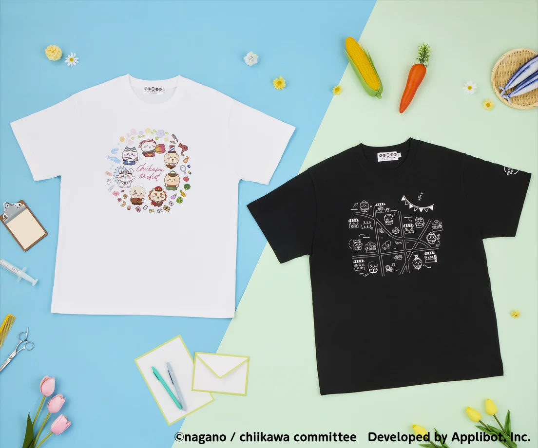 ちいかわぽけっと 公式グッズ第4弾 お店屋さんなTシャツ 全2種