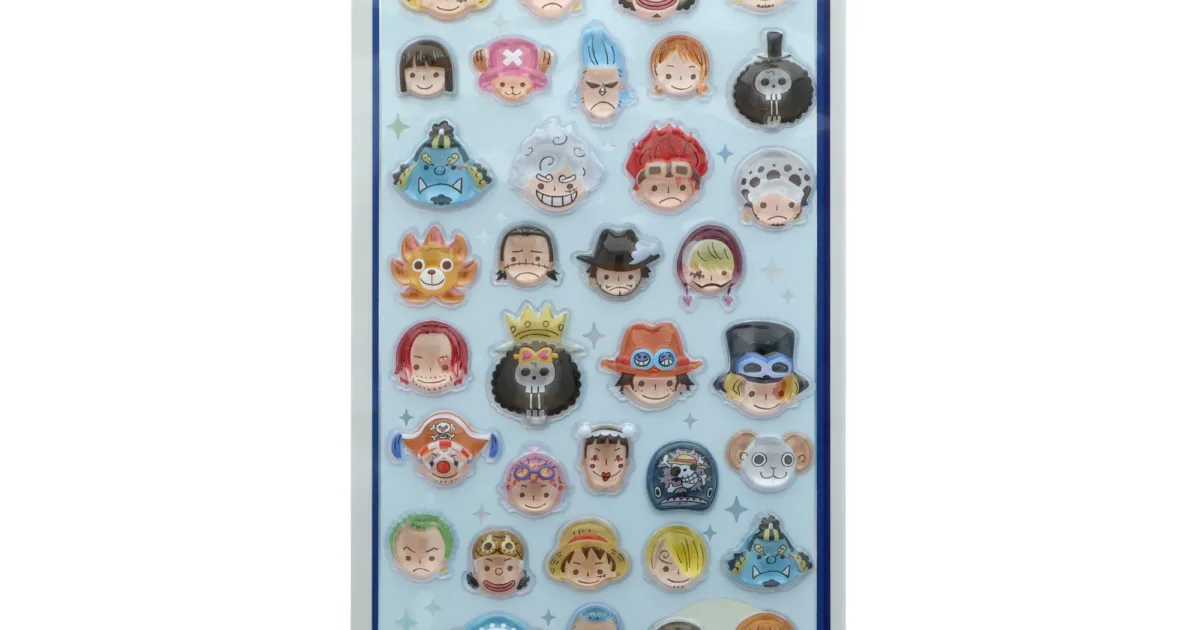 ONE PIECE ボンボンドロップシール ワンピース柄。ONE PIECE BASE SHOP限定品の台紙