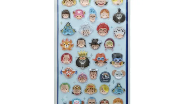 ONE PIECE ボンボンドロップシール ワンピース柄。ONE PIECE BASE SHOP限定品の台紙
