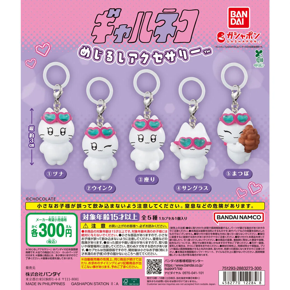 ギャルネコ めじるしアクセサリー 全5種