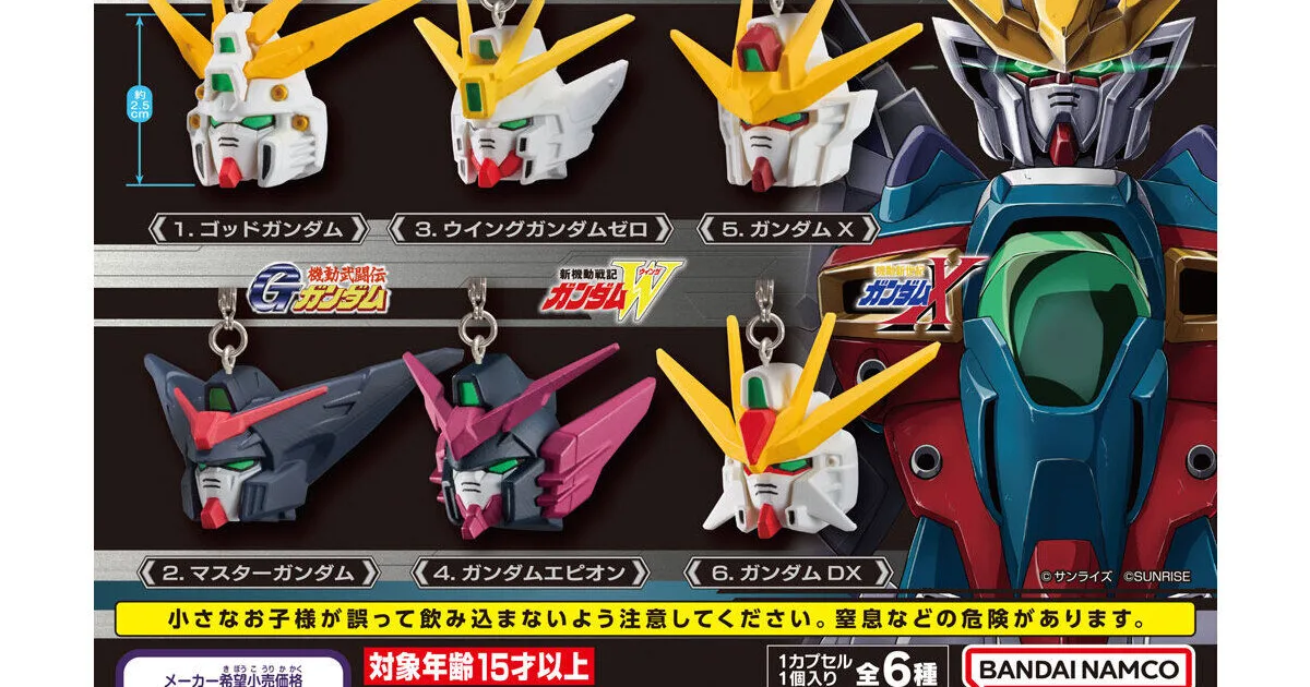 機動戦士ガンダム ガンダムヘッド めじるしアクセサリー2 全6種