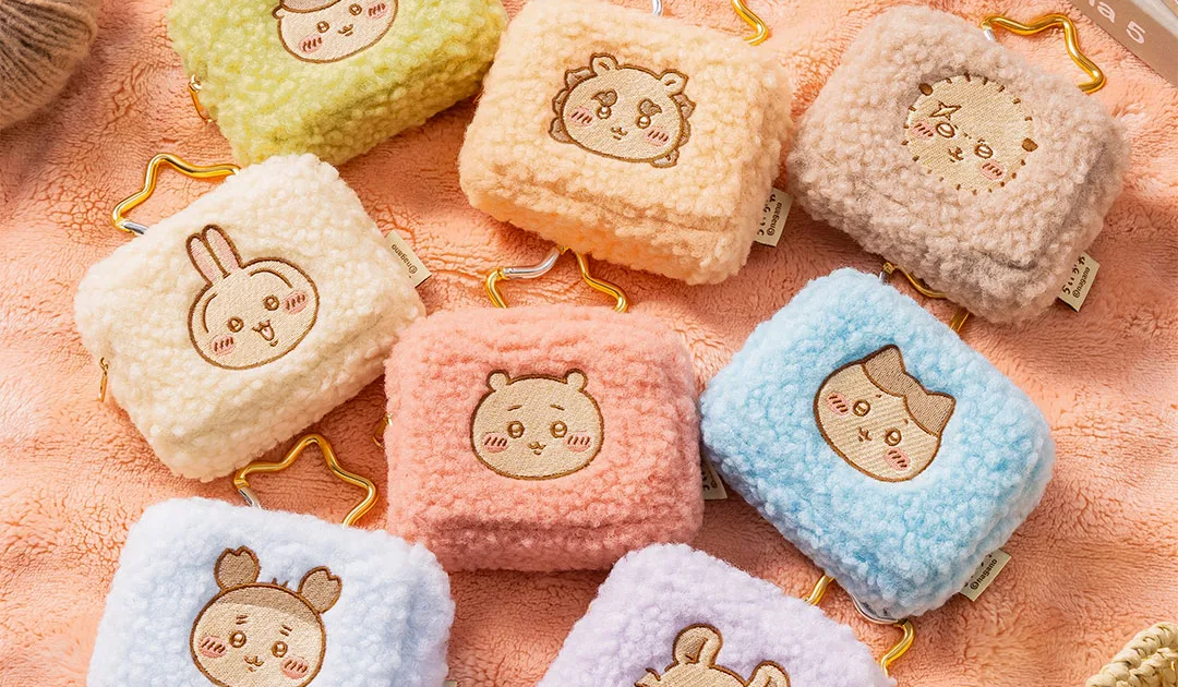 ちいかわ カラビナつきもこもこポーチ 全8種