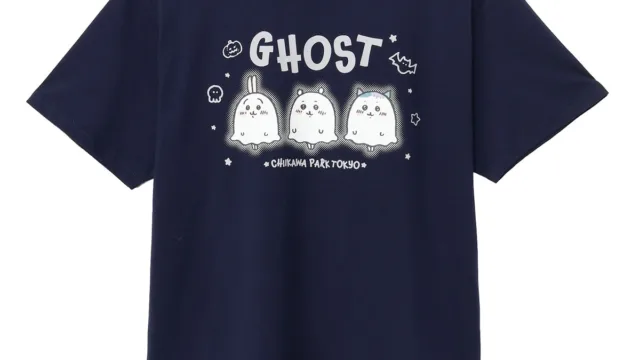 ちいかわパーク Tシャツ 蓄光GHOST ネイビー