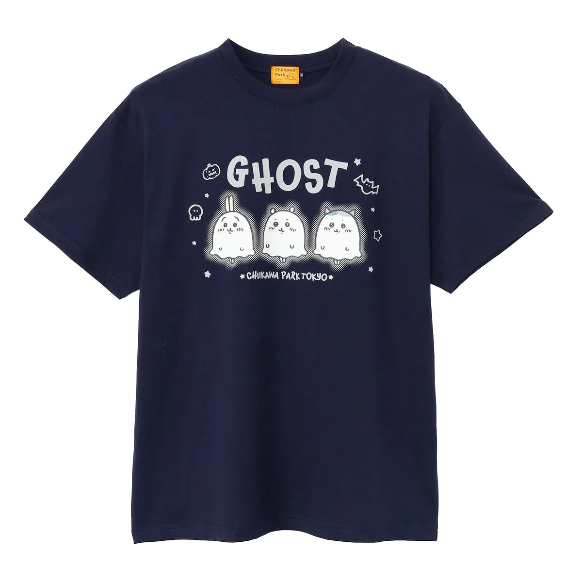 ちいかわパーク Tシャツ 蓄光GHOST ネイビー