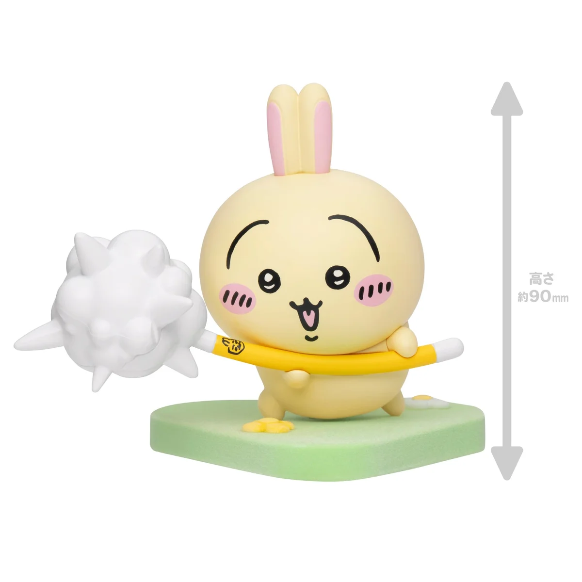 うさぎだらけフィギュアの大きさ 高さ約90mm