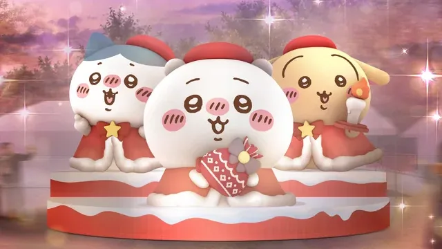 ちいかわクリスマスマーケット 全高約3mの巨大バルーン
